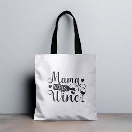 Mama Heeft Wijn Grappige Quote Wijnliefhebber Humo Tote Bag