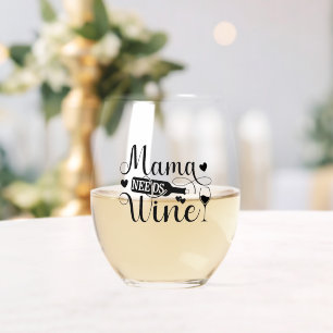Mama Heeft Wijn Grappige Quote Wijnliefhebber Humo Wijnglas Zonder Voet
