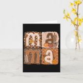 Mama Herfst Herfst Moeder Dankbare Thanksgiving Kaart (Gele Bloem)