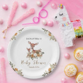 mama hert en baby hert baby shower papieren bordje (Feest)