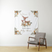 mama hert en baby hert baby shower wandkleed (In situ)