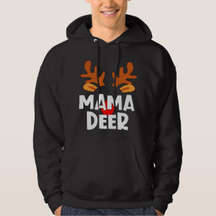 Mama Herten Bijpassende Familie Tribe Kerstmis Ren Hoodie
