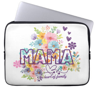 Mama het hart van Familie Trendy Design  Laptop Sleeve