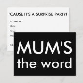 Mama het woord kaart (Voorkant / Achterkant)