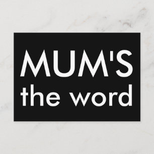 Mama het woord kaart