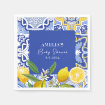 Mama Hoofdknijper blauw Citroen baby shower