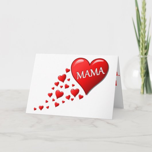 MAMA-HOORZITTEN FEESTDAGEN KAART (Voorkant)