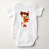 Mama houdt van baby - Lichaampjes - Wit Romper (Achterkant)