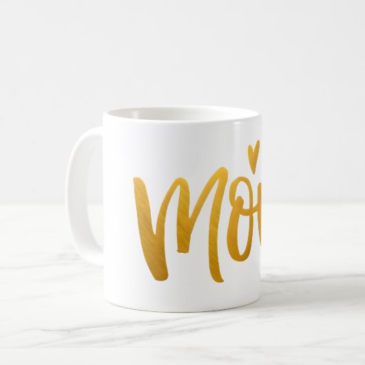 Mama houdt van hartaccent Keepsake Mok (Voorkant links)