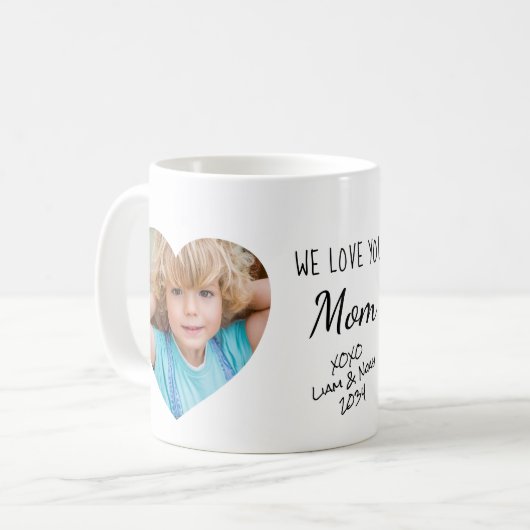 Mama houdt van je harten Foto's Koffiemok (Voorkant links)