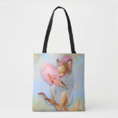 Mama houdt van je Kangaroo en Joey Tote Bag (Voorkant)