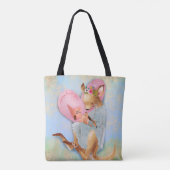 Mama houdt van je Kangaroo en Joey Tote Bag (Achterkant)