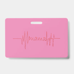 Mama houdt van Moederdag cadeau voor beste MOM dag Badge