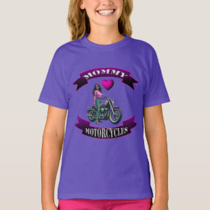 Mama houdt van motorfietsen t-shirt