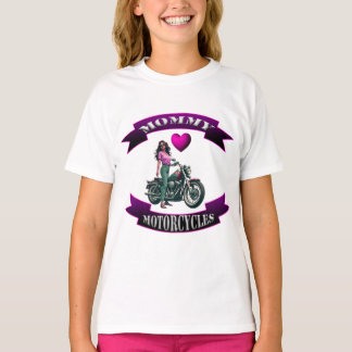 Mama houdt van motorfietsen t-shirt