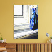 Mama, ik heb wat bloemen voor je geplukt canvas afdruk (Insitu (Woonkamer))