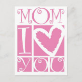 Mama, ik hou van je briefkaart (Voorkant)