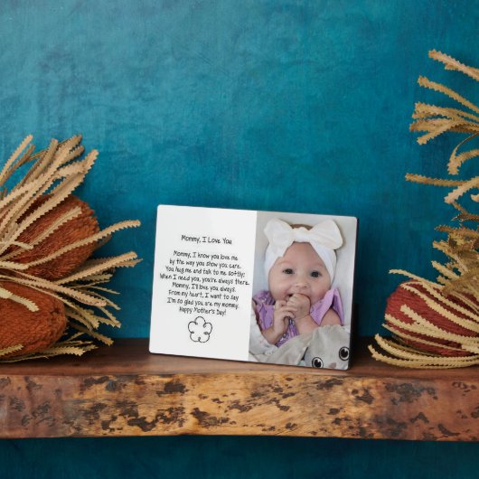 Mama, ik hou van je fotoplaat (Zijkant)
