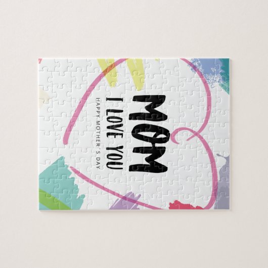 Mama, ik hou van je legpuzzel (Horizontaal)