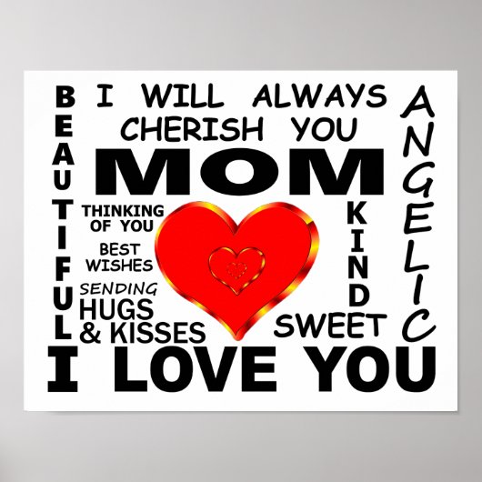 Mama, ik hou van je poster (Voorkant)