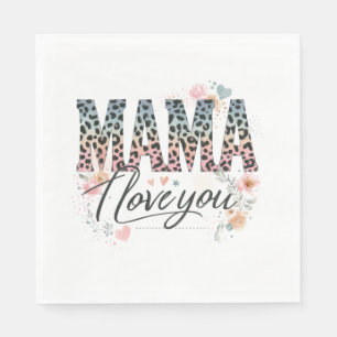Mama, ik hou van je servet
