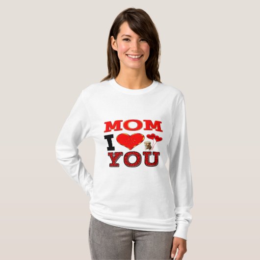 Mama, ik hou van je t-shirt (Voorkant volledig)