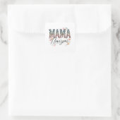 Mama, ik hou van je vierkante sticker (Tas)