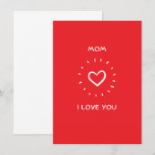 MAMA IK HOU VAN JOU Kaart (Voorkant / Achterkant)