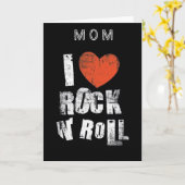 "MAMA" IK HOU VAN ROCK AND ROLL EN "JIJ" MOEDERDAG KAART (Gele Bloem)