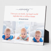 Mama, ik hou zoveel van je Cute Poem 3 Foto Fotoplaat (Zijkant)