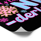 Mama In A Winter Onederland Bday Girl Sweet Snowfl Poster (Hoek)