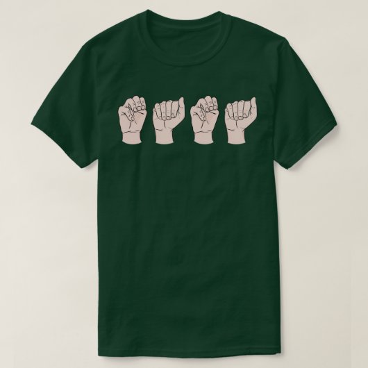 Mama in ASL T-shirt (Design voorkant)