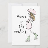 Mama in de aankondiging van de zwangerschap (Voorkant)