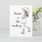 Mama in de aankondiging van de zwangerschap (Staand voorkant)