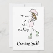 Mama in de aankondiging van de zwangerschap (Voorkant)