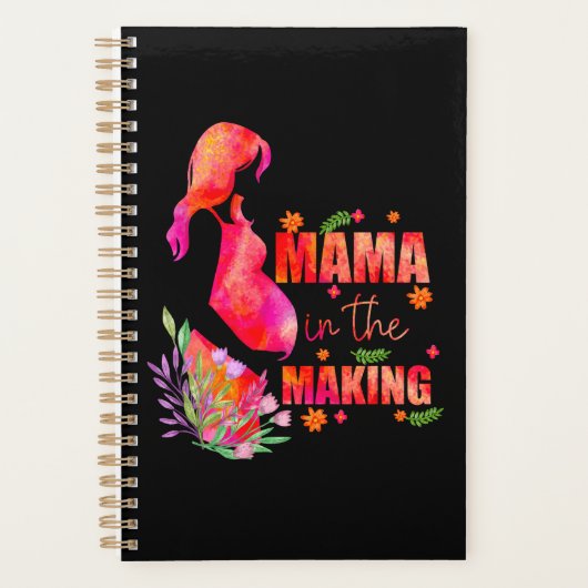 Mama in de aankondiging van de zwangerschap planner (Voorkant)