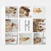 "Mama in een miljoen" gepersonaliseerde fotocollag Fleece Deken (Voorkant (Horizontaal))