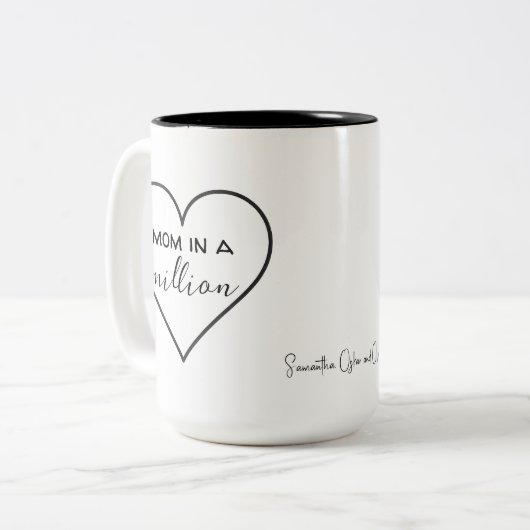 Mama in een miljoen hart Mok | Moederdag cadeau (Voorkant links)