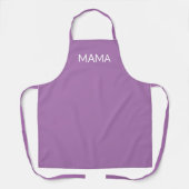 Mama in het Spaans lavender lila, minimalistisch c Schort (Voorkant)