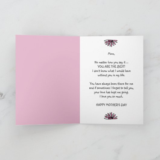 MAMA IN VERSCHILLENDE TALEN MOEDERDAG KAART (Binnen)