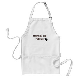 Mama in wording – Schattige zwangerschap Standaard Schort