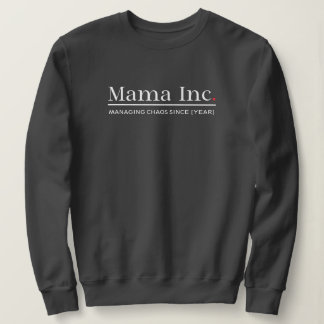 Mama Inc. Chaos Beheren Op Maat Jaar Donkergrijs Trui