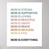 Mama is alles Moederdag Printable Gift Poster (Voorkant)