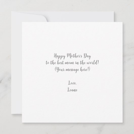 Mama is altijd mijn beste thee | Funny Pun Moederd Kaart (Achterkant)