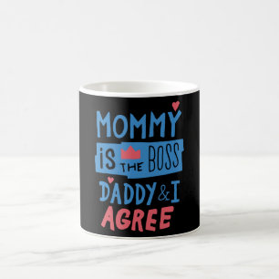 Mama is de baas Papa en ik zijn het eens Koffiemok
