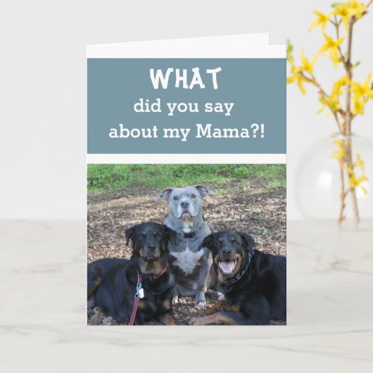 Mama is de beste Moederdag-Kaart Kaart (Gele Bloem)