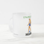Mama is de ingenieur matglas koffiemok (Voorkant links)
