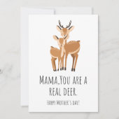 Mama is de mooiste: Grappige Moederdag kaart over (Voorkant)