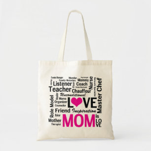 Mama is een Love Moederdag boodschappentas Tote Bag