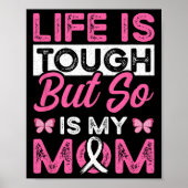Mama is een overlevende roze lint borstkanker pati poster (Voorkant)